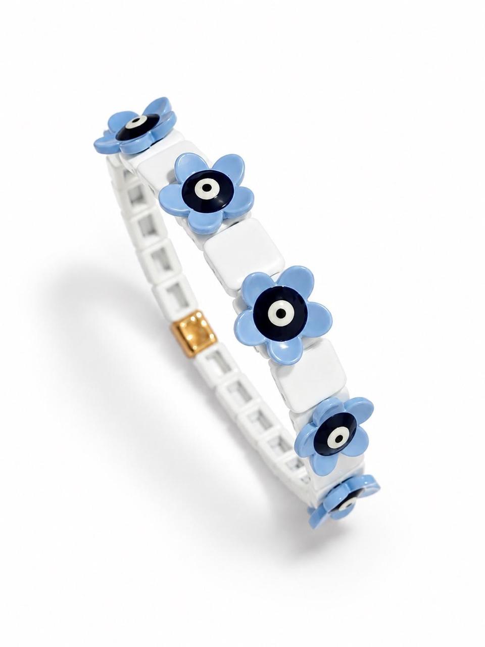 The Evil Eye Flower Bracelet