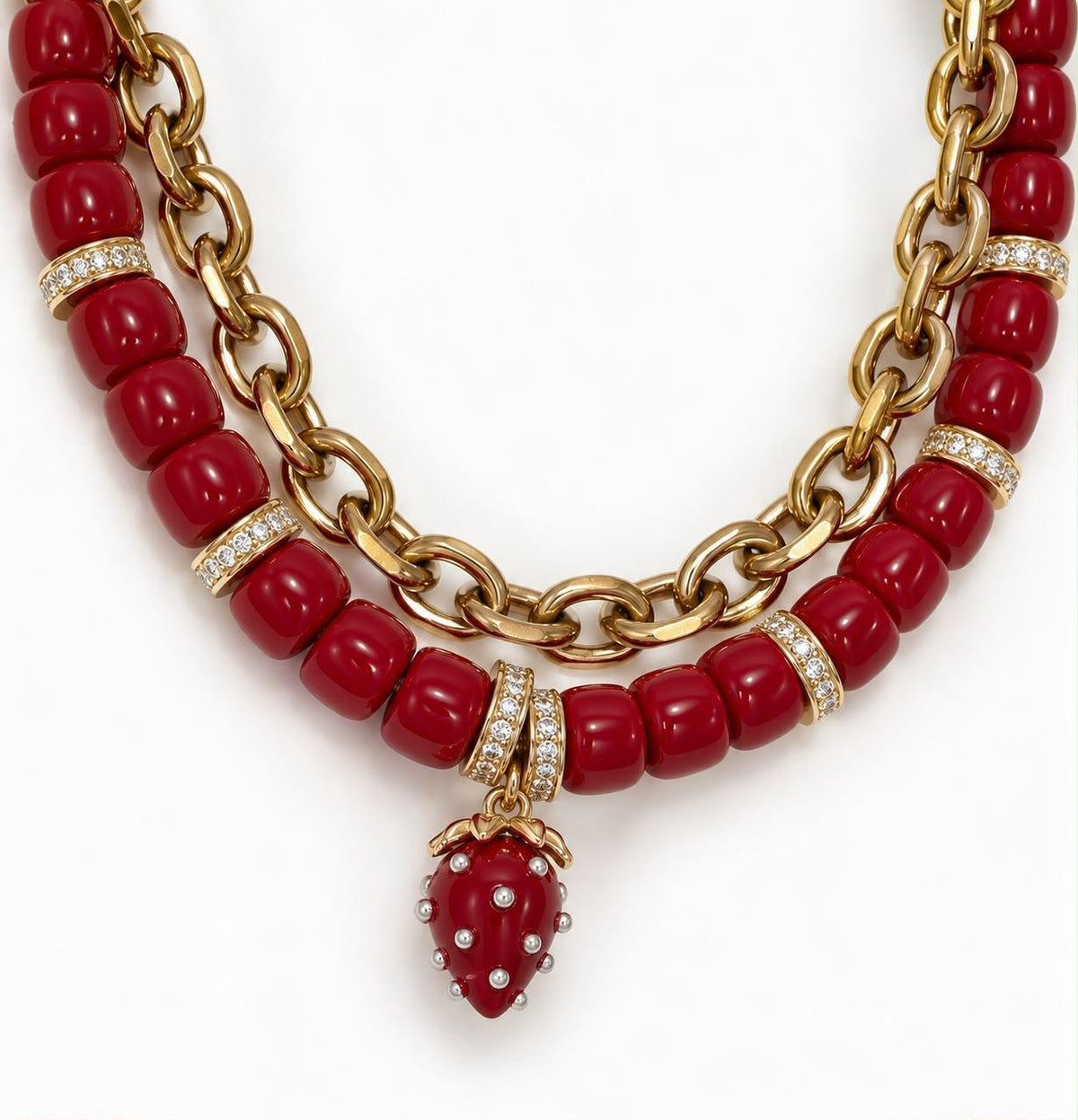 Strawberry Double Necklace